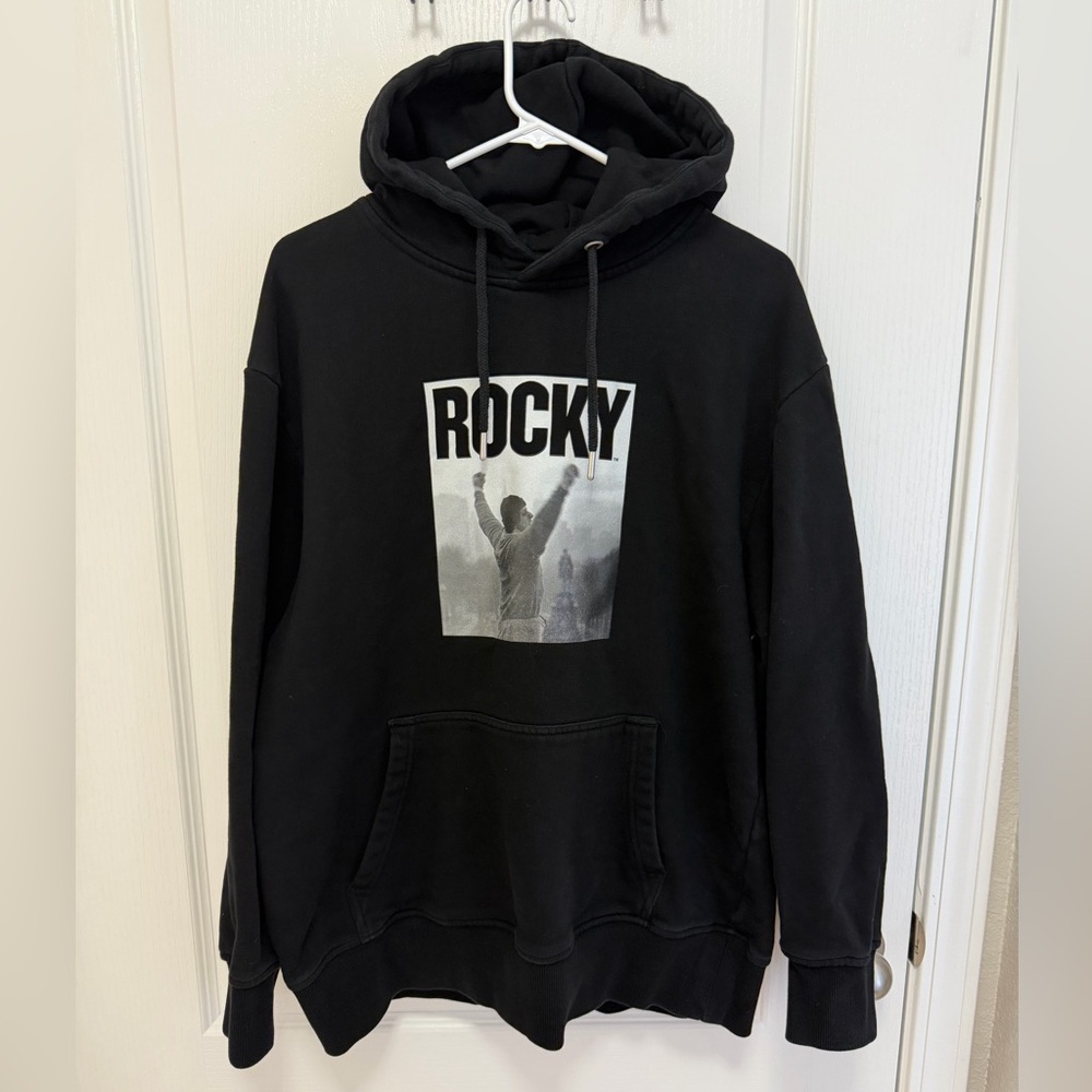 Rocky Balboa Black Hoodie Pullover Men’s Large